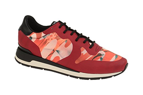 ZAPATILLAS GEOX ROJO PIEL MUJER