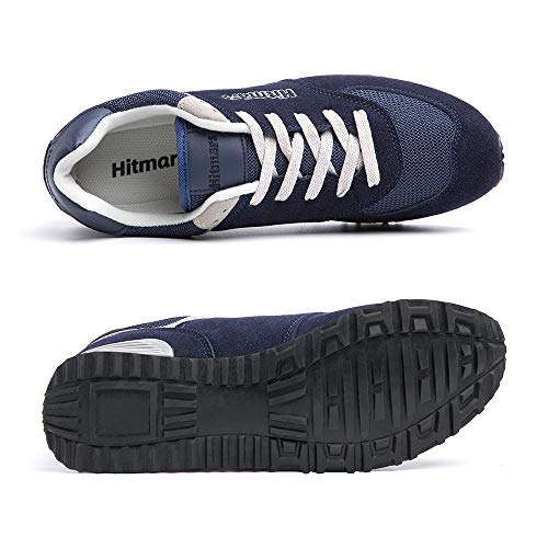 Zapatillas Hombre Mujer Casual Sneaker Gimnasio Cómodos Clásico Zapatos Deportivas Running Azul 1 Talla 42