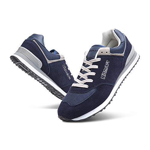 Zapatillas Hombre Mujer Casual Sneaker Gimnasio Cómodos Clásico Zapatos Deportivas Running Azul 1 Talla 42