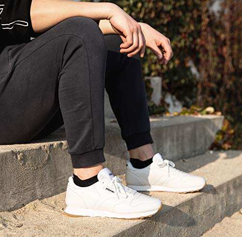 Zapatillas Hombre Mujer Casual Sneaker Gimnasio Cómodos Clásico Zapatos Deportivas Running Blanco 3 Talla 43