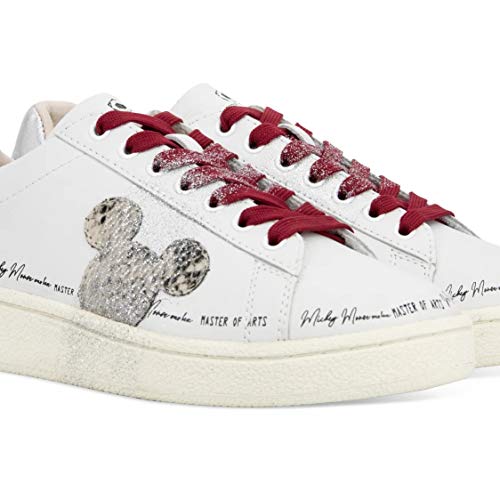 Zapatillas Moa Disney Grand Master con Mickey Pitonato - MD457 35 - Talla Blanco Size: 39 EU