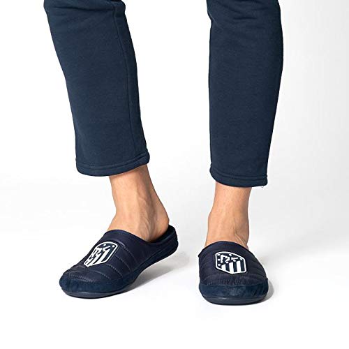 Zapatillas Oficiales Atlético de Madrid Amatista Azul Zapatillas de Estar por casa Hombre Invierno Otoño - 46.5 EU