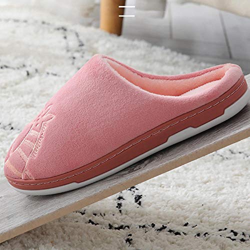 Zapatillas sin Cordones para Mujer, Zapatos cálidos para Mujer, Zapatos de Plataforma cómodos para Interiores, Zapatillas para Mujer-Chocolate_9.5