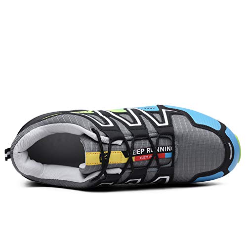 Zapatillas Trekking Hombre Zapatillas Senderismo Transpirable Antideslizante Al Aire Libre Zapatillas de Deporte Verde 40