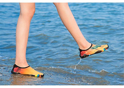 Zapato de Agua Skin Shoes Quick-Dry Hombres Mujeres Zapatillas para el Agua, los Zapatos de Piel de Peso Ligero, Descalzos Unisex Aqua Calcetines Calzado para Playa Surf Buceo Nadar Yoga Caminar Lago