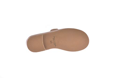 . Zapato Francesita niñas de Piel Fabricados en España. Disponible Desde la Talla 22 hasta la Talla 34 - Mi Pequeña Modelo 1512V Color Blanco,Marino,Rosa,Camel,Rojo y Beige.