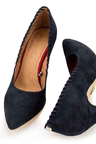 Zapato Mujer con Detalle de Punto Manual Salsa Jeans (38 EU, Azul)