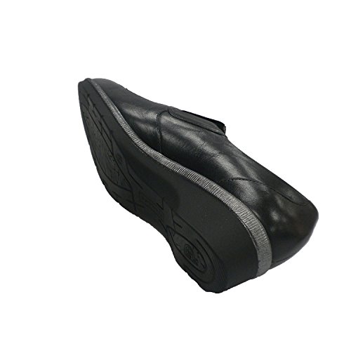 Zapato Mujer Pala Lisa con cuña Pitillos en Negro Talla 36