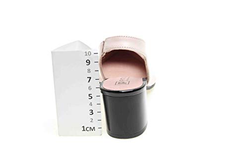 Zapato Tipo Salon Descubierto en Piel Charol Volga (Negro/Nude, Numeric_41)