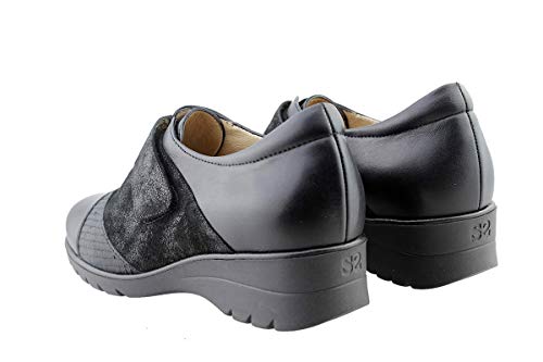 Zapato Velcro Piel Negro 175956 PieSanto