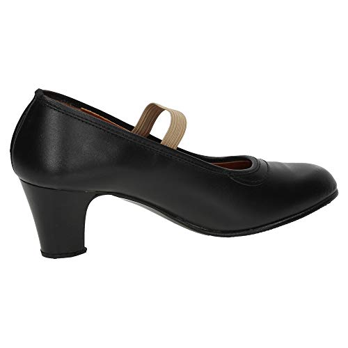 ZAPATOP 24 Baile Profesional NIÑA Zapatos TACÓN Negro 39