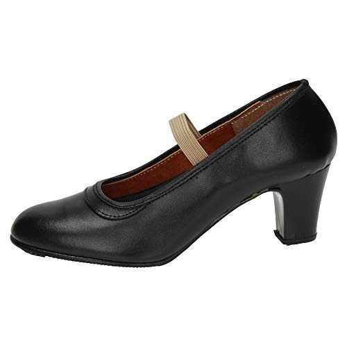 ZAPATOP 24 Baile Profesional NIÑA Zapatos TACÓN Negro 39