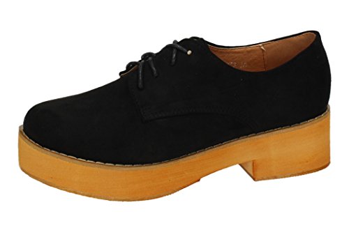 ZAPATOP FM5273 Zapato Blucher FAMA Mujer Zapatos CORDÓN Negro 37