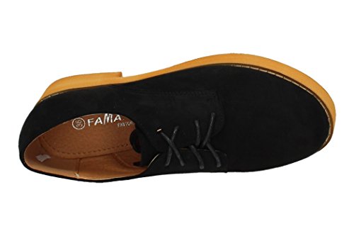 ZAPATOP FM5273 Zapato Blucher FAMA Mujer Zapatos CORDÓN Negro 37