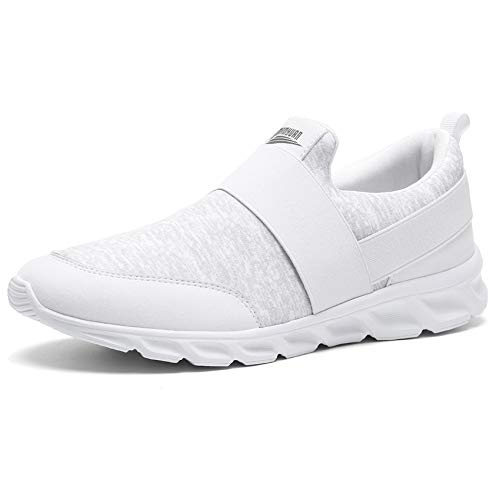 Zapatos Comodos Casuales de Hombre Sin Cordones Trabajo Trekking Deportivas Sneakers Sport Tenis Jogger Man Running Shoes Minimalistas Zapatos Azules Caballero Antideslizantes Tacon Bajo Size 42 EU