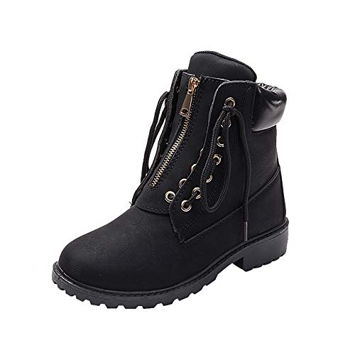 Zapatos De Mujer,RETUROM Botas De Mujer Botines Mujer Invierno OtoñO Negro Plano Pierna Alta Ante Casual Largo Alto Botas De Color SóLido Plana Martin Altas Botas Largas Zapatos Casuales