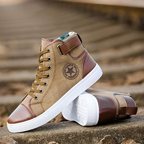 Zapatos de pareja, Covermason Casual par Zapatos Botas High Top Canvas