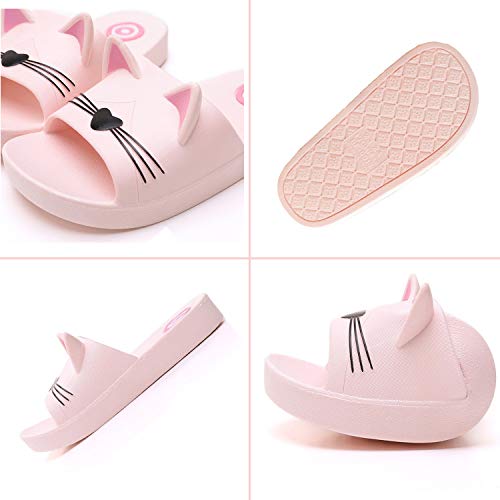 Zapatos de Playa y Piscina para Niña Niño Chanclas Sandalias Antideslizante Zapatillas Casa Verano, Niño Rosado, 29/30 EU