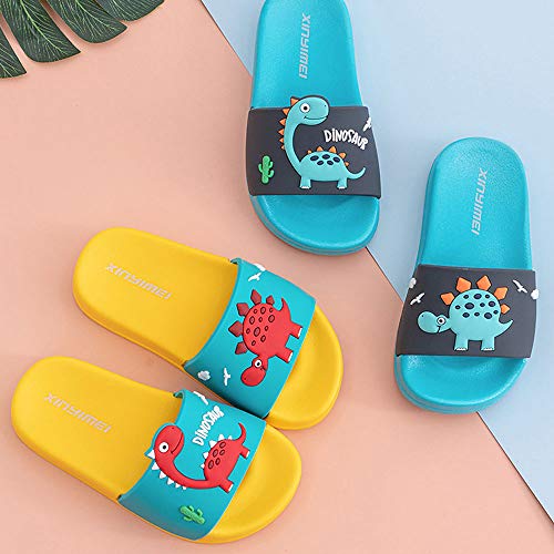 Zapatos de Playa y Piscina para Niña Niño Chanclas Sandalias Mujer Verano Antideslizante Zapatillas casa Hombre Zapatillas de Animal (Azul, Numeric_27)