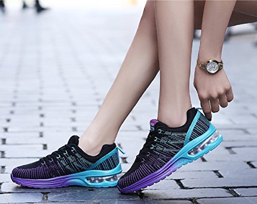 Zapatos de Running Para Mujer Zapatillas Deportivo Outdoor Calzado Asfalto Sneakers Negro 38