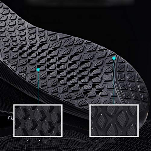 Zapatos de Seguridad para Hombre Trabajo con Punta de Acero, Zapatillas Deportivas al Aire Libre Moda Resistentes Deslizamiento Ligeras y Transpirables Suela Blanda Negro Yvelands(46)
