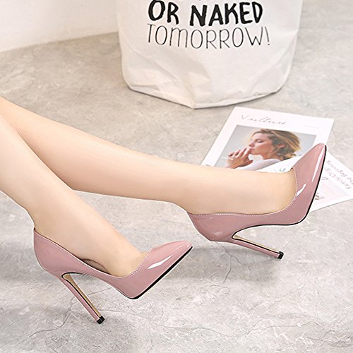 Zapatos de tacón alto con puntera cerrada para mujer de la marca Ochenta, color, talla 40