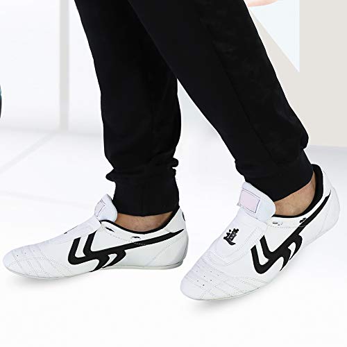 Zapatos de Taekwondo KEENSO, para Boxeo Deportivo Kung fu Taichi, Zapatillas de Artes Marciales, Zapatos Ligeros para Hombres y Mujeres con Bolsa de Almacenamiento Azul(41)