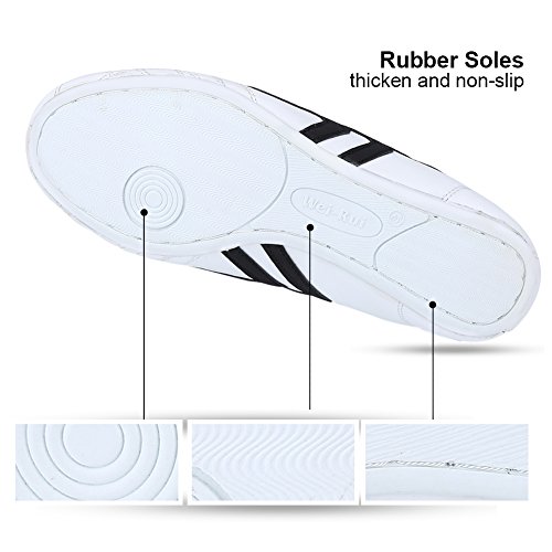 Zapatos de Taekwondo, Zapatos Antideslizantes de Artes Marciales, Artes Marciales Zapatilla de Deporte de Boxeo Karate Kung Fu Zapatos de Tai Chi de Rayas Negras Ligeros para Hombres Mujeres Niños(42)