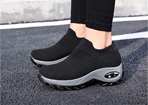 Zapatos de Trabajo Muy cómodos para Trabajos de hostelería y no resbalan-UniseZapatos Casuales Muy cómodos para Trabajos de hostelería y no resbalan-Unisex-adultox-Adulto (40 EU, Negro)