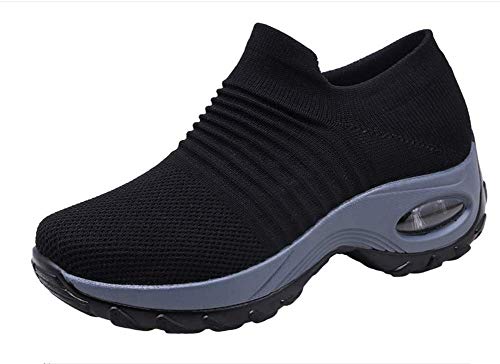 Zapatos de Trabajo Muy cómodos para Trabajos de hostelería y no resbalan-UniseZapatos Casuales Muy cómodos para Trabajos de hostelería y no resbalan-Unisex-adultox-Adulto (41 EU, Negro)