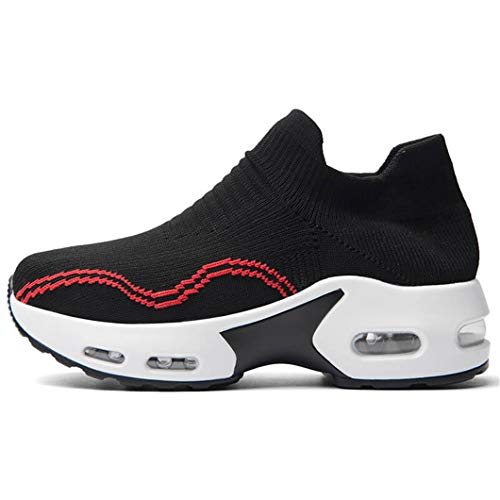 Zapatos Deporte Mujer Zapatillas Deportivas Correr Gimnasio Casual Zapatos para Caminar Mesh Running Transpirable Aumentar Más Altos Sneakers