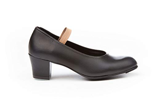 Zapatos Flamencas de Baile de Piel Fabricados en España. Disponible Desde la Talla 22 hasta la Talla 42 - Mi Pequeña Modelo 302I Color Beige,Amarillo,Blanco,Azul,Fuxia,Negro,Rojo y Verde.