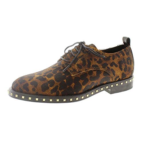 Zapatos Mujer Blucher Cordon Oxford Alpe 3648 Leopardo 36