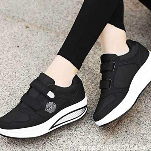 Zapatos Tonificantes para Mujeres Masaje Adelgazante Zapatillas Transpirables con Plataforma Zapatos Deportivos con Cuña Oscilante Zapatillas Deportivas Cómodas Y Transpirables