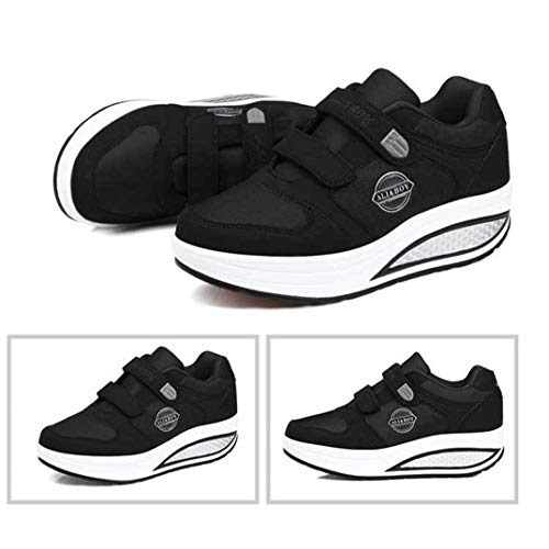 Zapatos Tonificantes para Mujeres Masaje Adelgazante Zapatillas Transpirables con Plataforma Zapatos Deportivos con Cuña Oscilante Zapatillas Deportivas Cómodas Y Transpirables