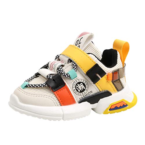 Zapatos ZODOF ZODOF Toddler Kids Sport Running Zapatosbebés Boys Girls Mesh Soft Sole Shoes Sneakers Zapatos Zapatillas Respirable Mocasines Deportes Sneaker Malla para Niñas 20 EU Blanco-d