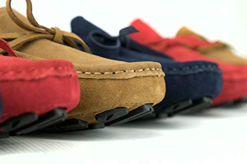 Zerimar Mocasines para Mujer | Mocasines Mujer Piel | Mocasines Clasicos Mujer | Mocasines Loafers Mujer | Mocasines Castellanos Mujer (Azul-Oscuro, Numeric_37)