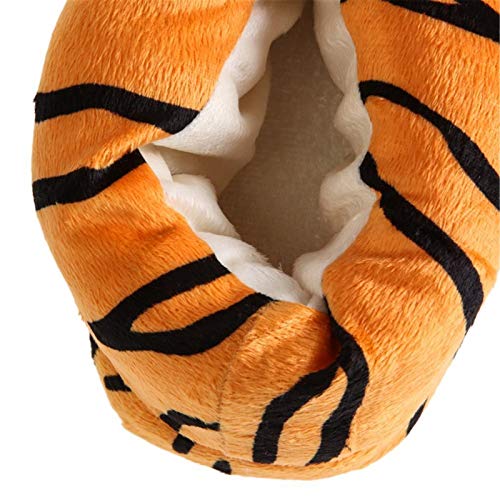 ZHER-LU - Zapatillas de peluche para disfraz unisex, color Naranja, talla 38.5 EU