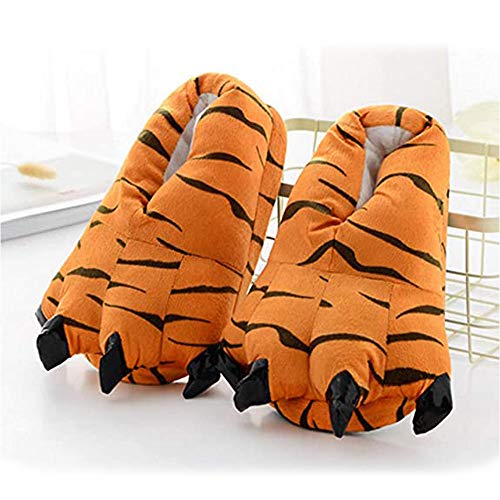 ZHER-LU - Zapatillas de peluche para disfraz unisex, color Naranja, talla 38.5 EU