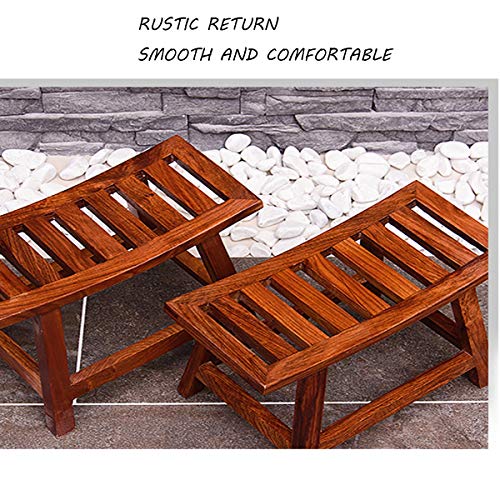 ZHOUYANG Sala de Estar del Estilo Chino de heces, heces Caoba Curvo Palo de Rosa Zapatos de Madera Maciza de heces de niños