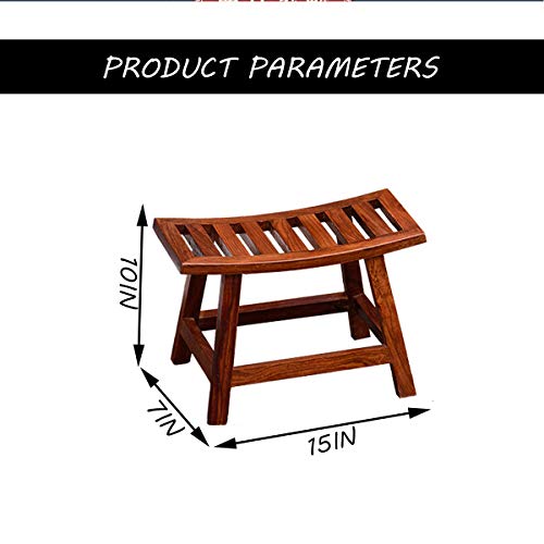 ZHOUYANG Sala de Estar del Estilo Chino de heces, heces Caoba Curvo Palo de Rosa Zapatos de Madera Maciza de heces de niños