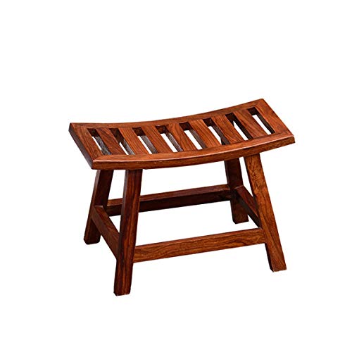 ZHOUYANG Sala de Estar del Estilo Chino de heces, heces Caoba Curvo Palo de Rosa Zapatos de Madera Maciza de heces de niños