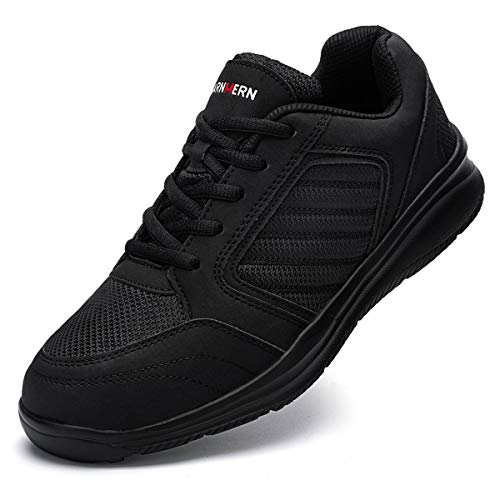 Ziboyue Zapatos de Seguridad Hombre Mujer Impermeable Calzado de Trabajo con Punta de Acero Ligeros Transpirable Zapatillas de Seguridad (Negro clásico,38 EU)