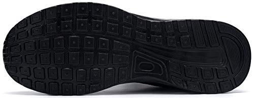 Ziboyue Zapatos de Seguridad Hombres Aire Liviano Calzado de Trabajo con Punta de Acero Transpirable Zapatillas de Seguridad (Negro Blanco,45 EU)