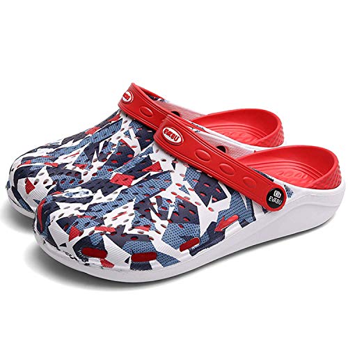 Zuecos de jardín para Hombres Mujeres Ligeros sin Cordones Transpirables Zapatos de Playa Sandalias Deportivas Chanclas Cocina Patio de Playa Piscina Ducha Verano Interiores Exteriores Zapatillas