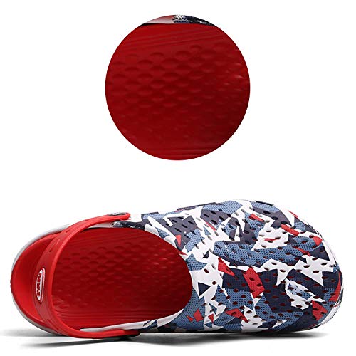 Zuecos de jardín para Hombres Mujeres Ligeros sin Cordones Transpirables Zapatos de Playa Sandalias Deportivas Chanclas Cocina Patio de Playa Piscina Ducha Verano Interiores Exteriores Zapatillas