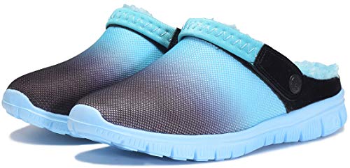 Zuecos Unisex Hombres Mujeres Zapatillas de Estar Invierno casa Cálido Comodidad Suave Invierno Pantuflas Zapatillas Antideslizantes Impermeable