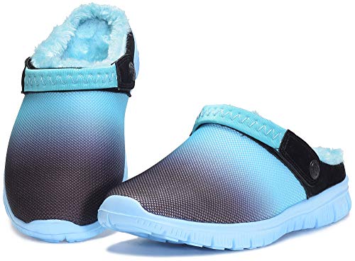 Zuecos Unisex Hombres Mujeres Zapatillas de Estar Invierno casa Cálido Comodidad Suave Invierno Pantuflas Zapatillas Antideslizantes Impermeable