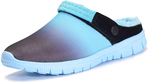 Zuecos Unisex Hombres Mujeres Zapatillas de Estar Invierno casa Cálido Comodidad Suave Invierno Pantuflas Zapatillas Antideslizantes Impermeable