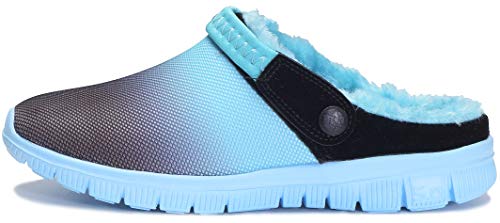 Zuecos Unisex Hombres Mujeres Zapatillas de Estar Invierno casa Cálido Comodidad Suave Invierno Pantuflas Zapatillas Antideslizantes Impermeable